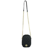 Grace Quilted Crossbody in Black