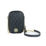 Grace Quilted Crossbody in Black