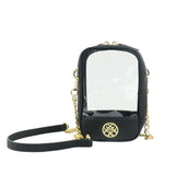 Grace Clear Crossbody in Black