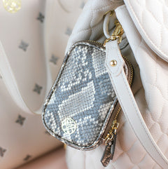 Grace Link Pouch in Snakeskin