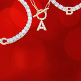 Enchanted Tennis Initial Bracelet