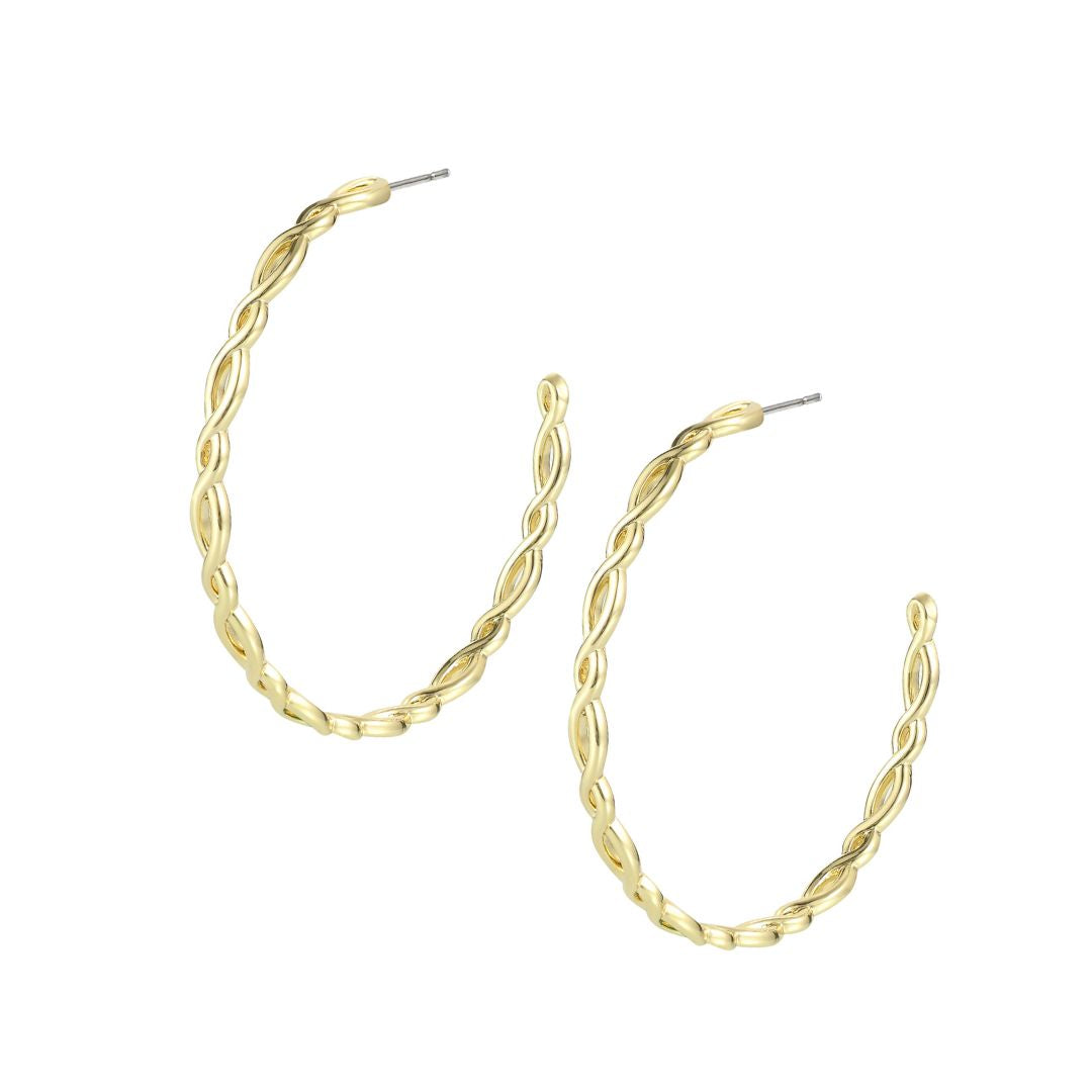 Bloom Large Hoop Earring Gold
