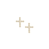 Legacy Cross Stud Earrings in Gold