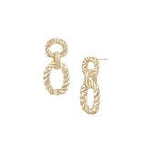 Heirloom Link Earrings in Gold