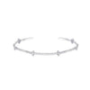 Radiant Cross Station Mini Cuff Bracelet Silver