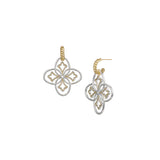 Heritage Mini Drop Earrings in Gold/Silver