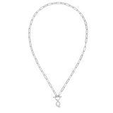 Toggle Initial Necklaces in Silver