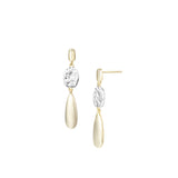 Horizon Drop Earrings in Gold/Silver