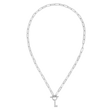 Toggle Initial Necklaces in Silver