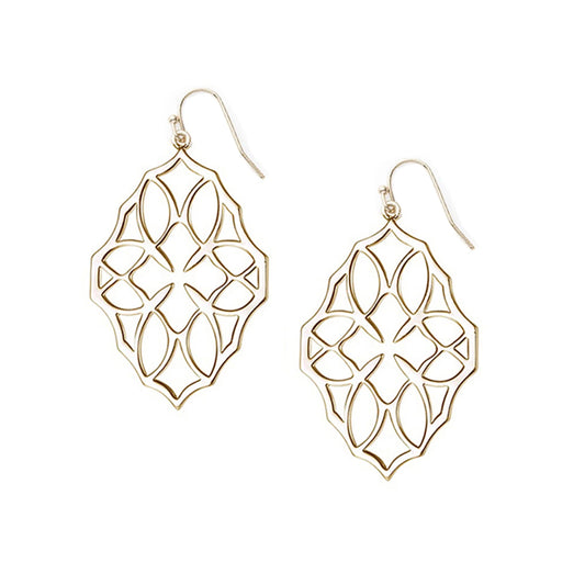 Believer Small Drop Earrings Gold
