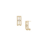 Legacy Cross Mini Drop Earrings in Gold