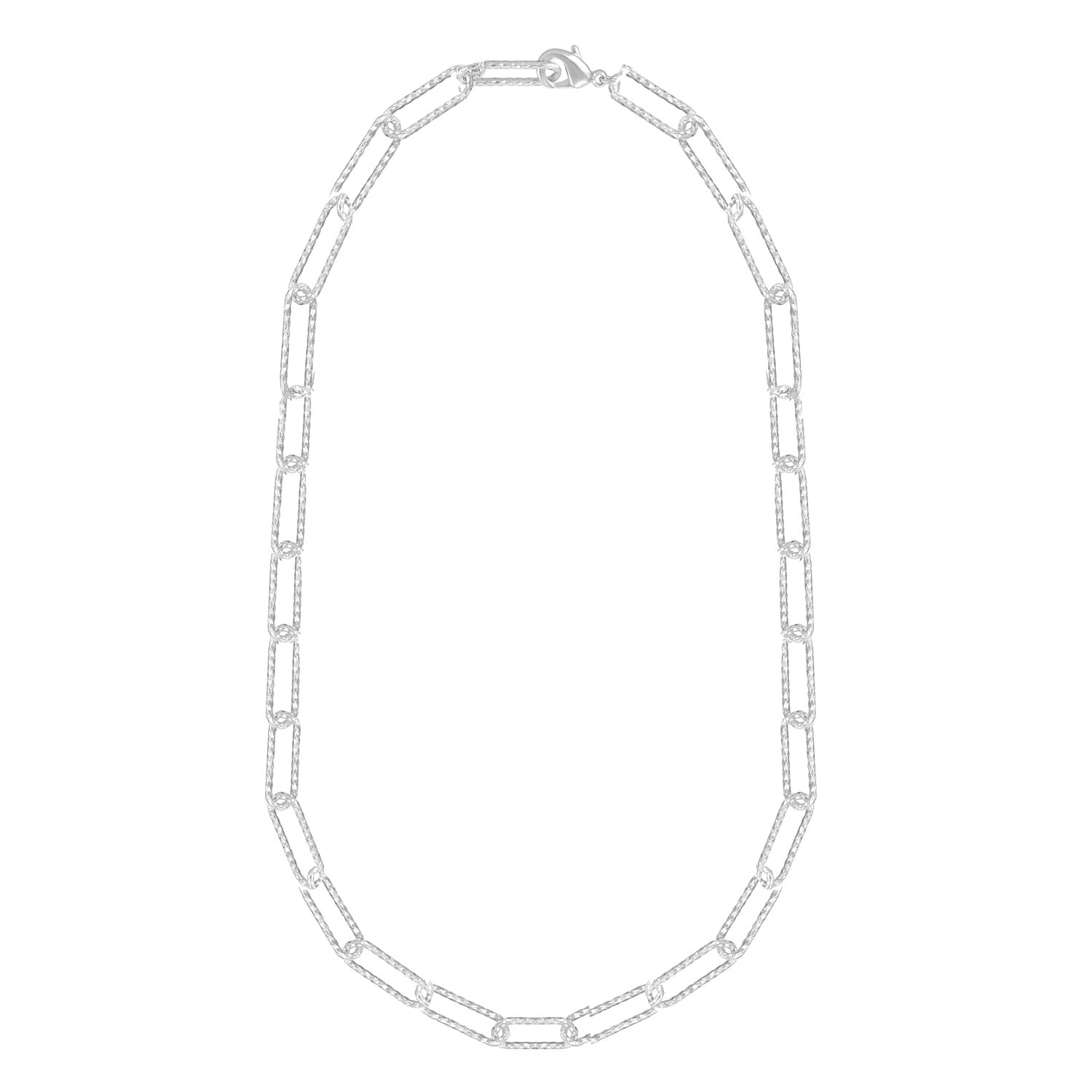 Horizon Chain Layering Necklace in Silver