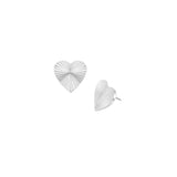 Adorned Heart Stud Earrings