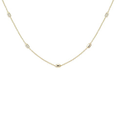 Everyday Beaded Layering Necklace Gold