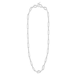 She's Spicy Mini Chain Link Necklace Silver
