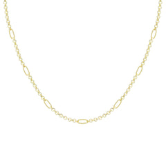 Eclipse Chain Layering Necklace Gold