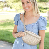 Grace Belt Bag in Gold Metallic
