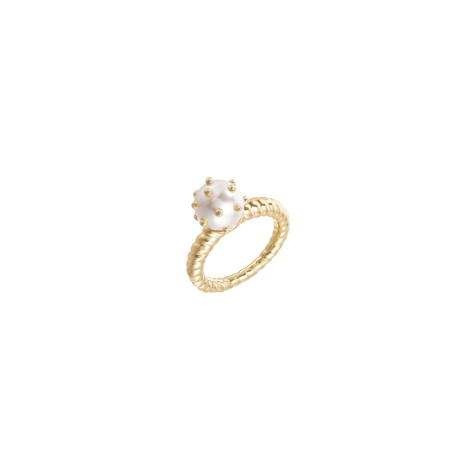 Carolina Ring in Pearl, Size 7