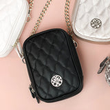 Grace Quilted Crossbody in Black