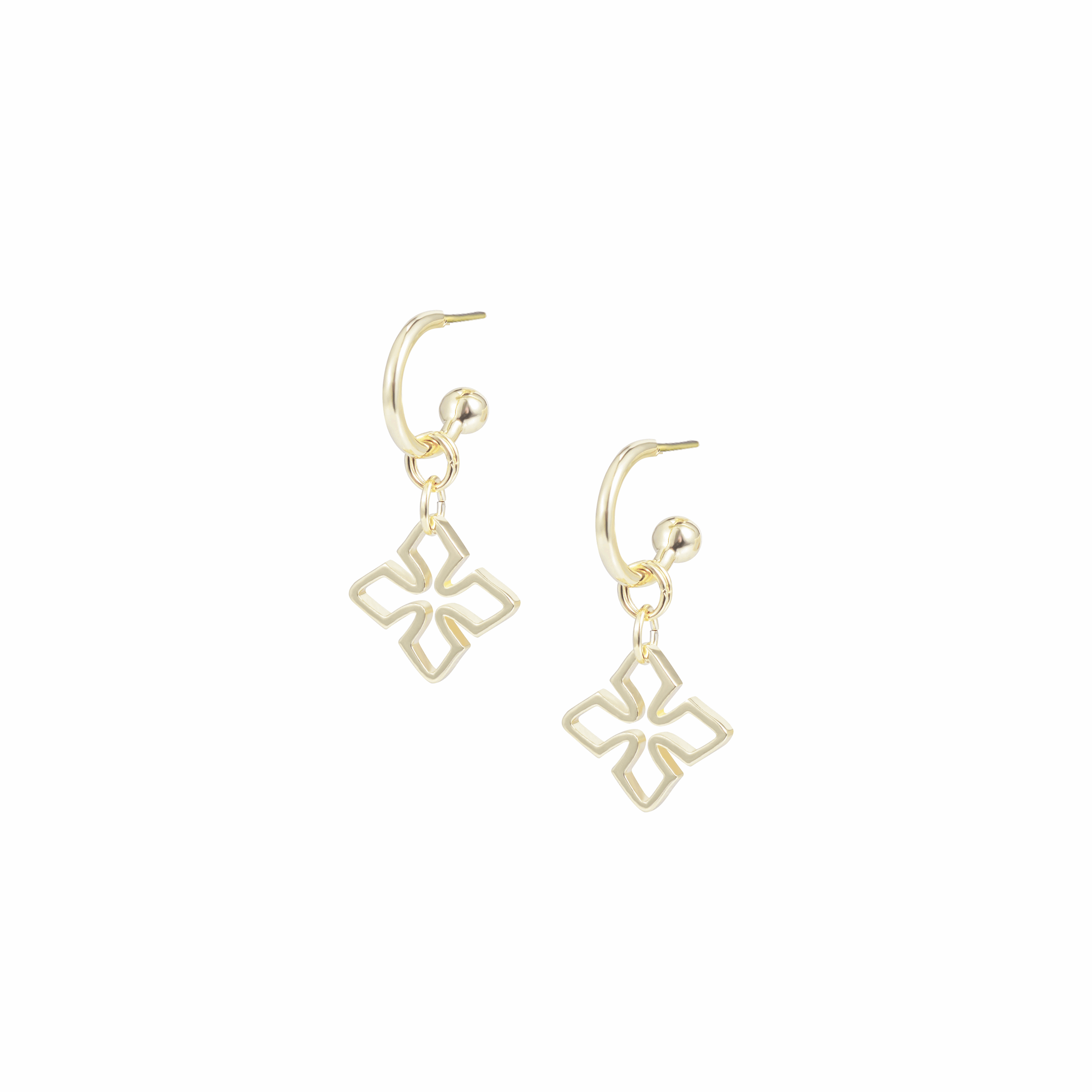 Grace Mini Huggie Earrings in Gold