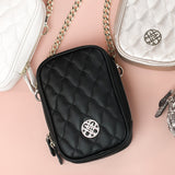 Grace Quilted Crossbody in Black