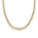 Snake Chain Layering Necklace Gold