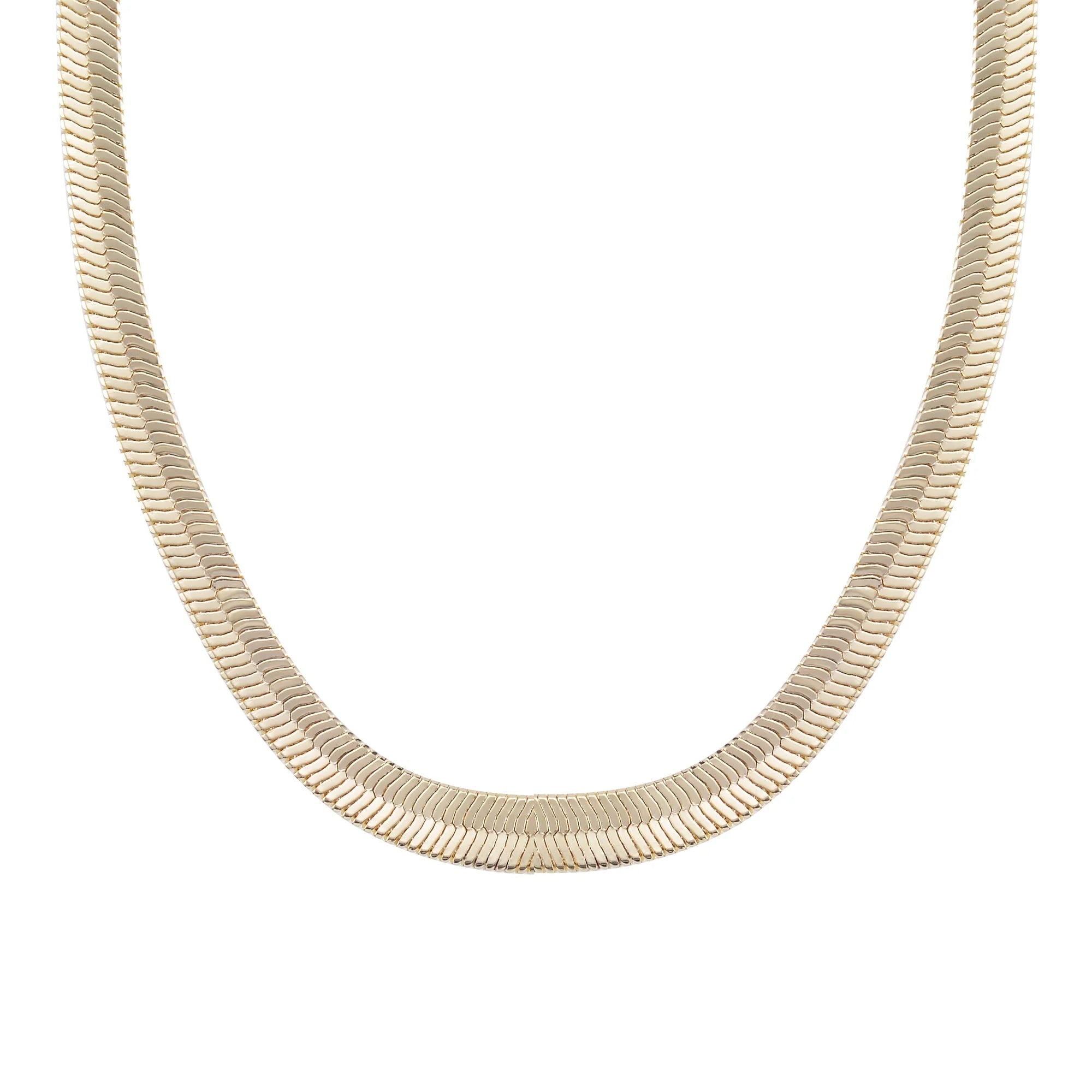 Snake Chain Layering Necklace Gold