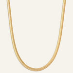 Gold Snake Chain Necklace by Natalie Wood Designs