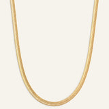 Gold Snake Chain Necklace by Natalie Wood Designs