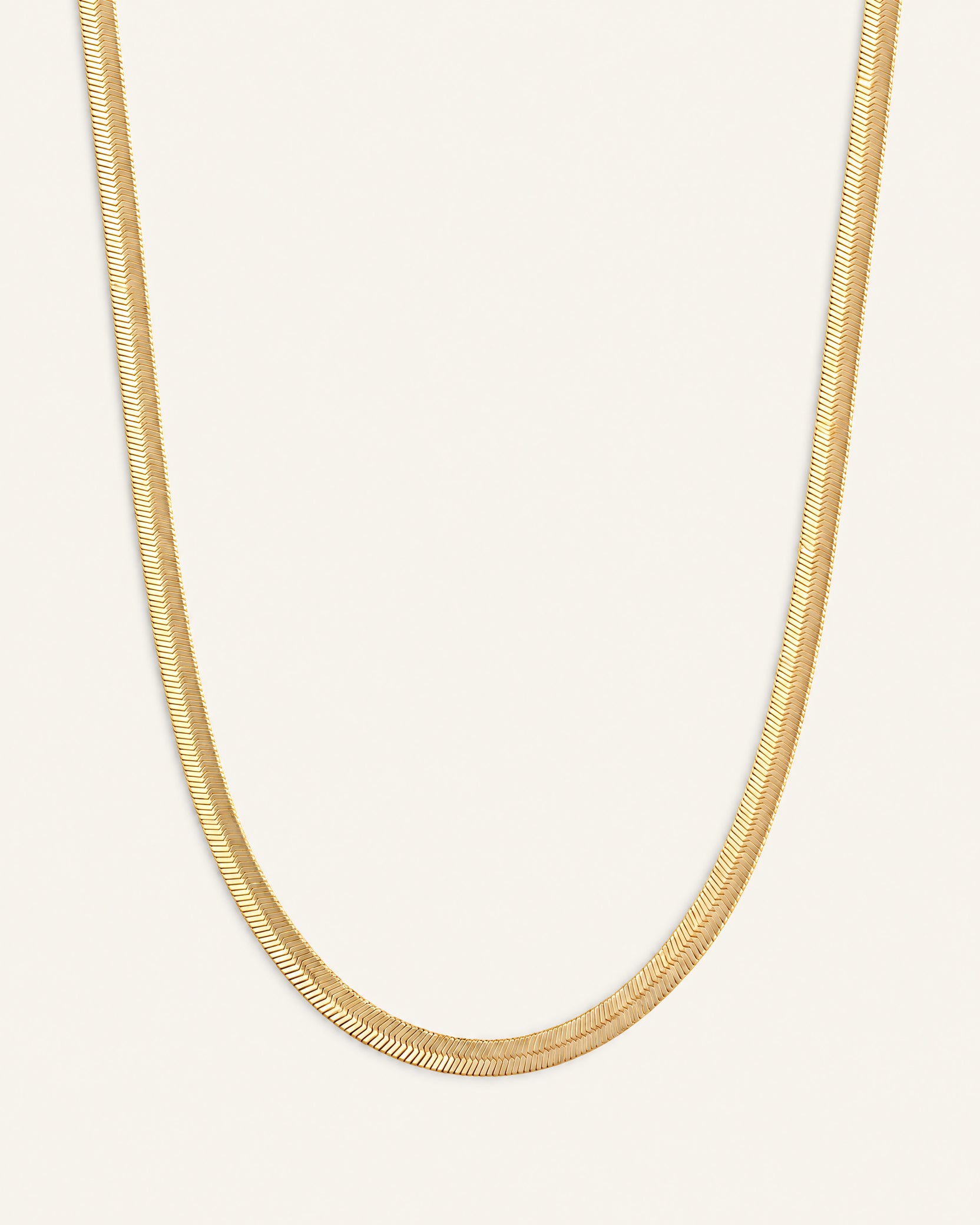 Gold Snake Chain Necklace by Natalie Wood Designs