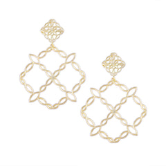 Bloom Statement Earrings in Gold