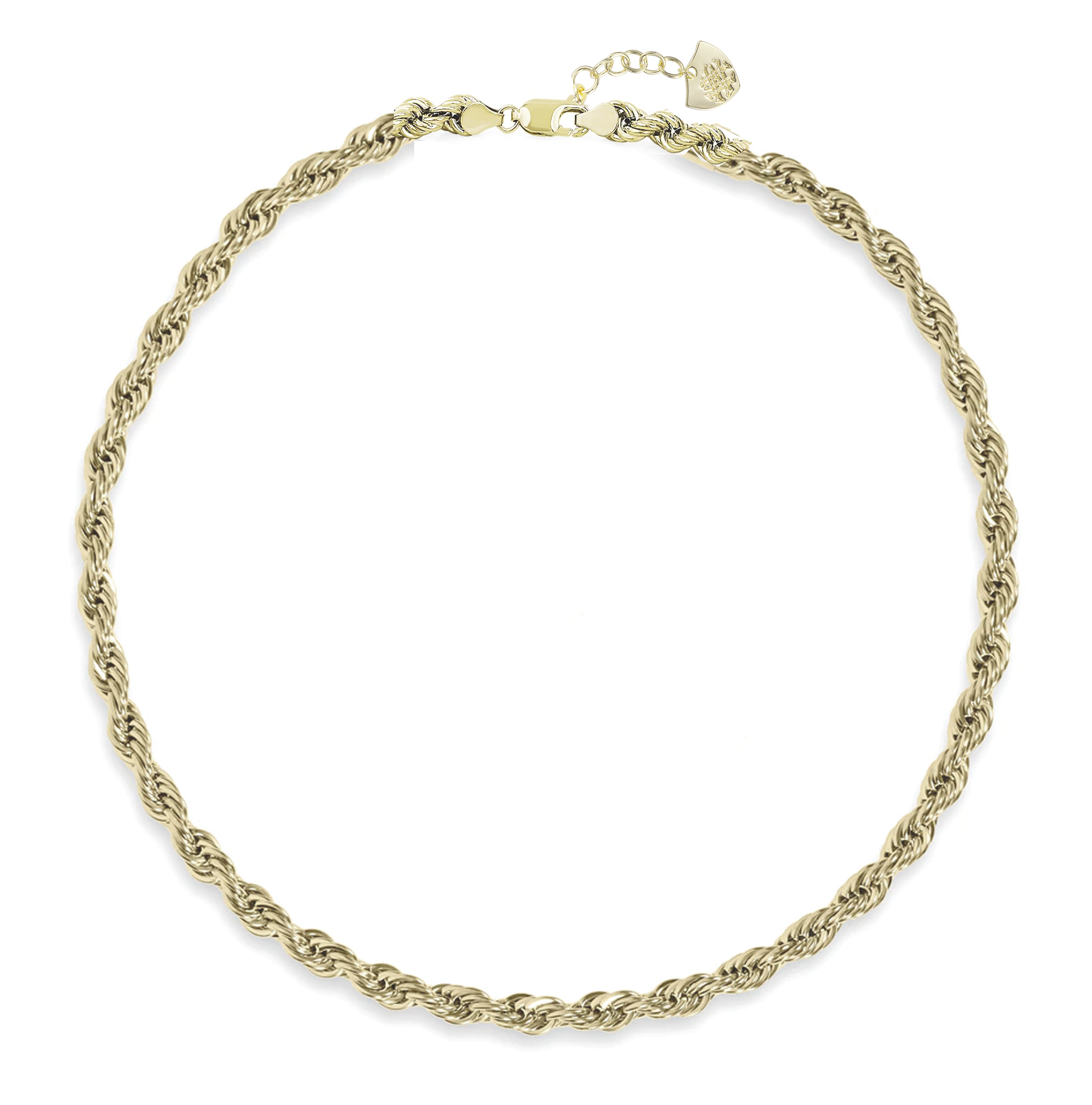 Braided Chain Layering Necklace in Gold