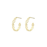 Bloom Mini Hoop Earrings in Gold